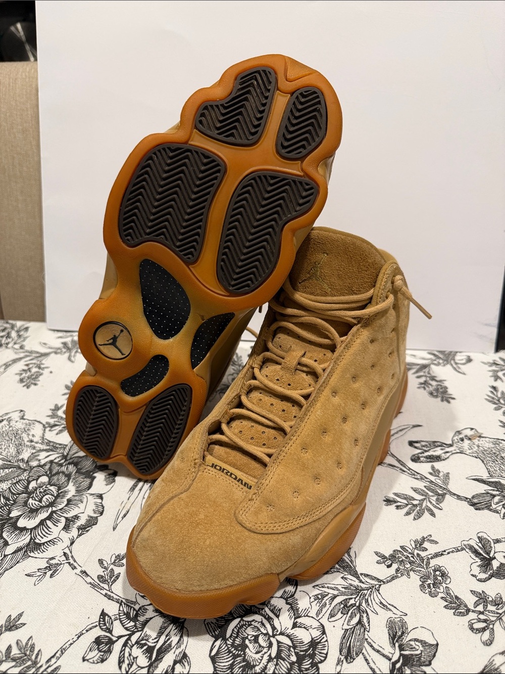 Jordan Men’s Suede Sneakers in Wheat/Tan